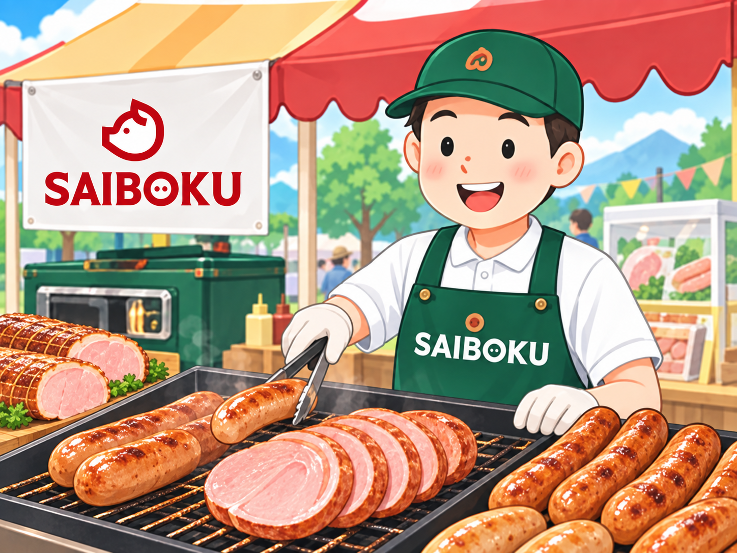 ハム・ソーセージのイメージイラスト